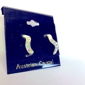 Austrian Crystal Pierced Earrings
